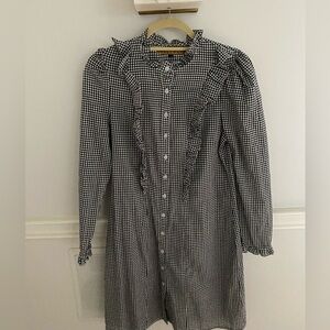 Black Gingham Dress